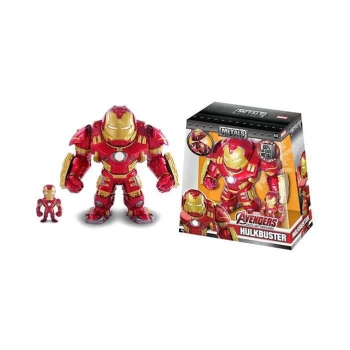 Figurines Iron Man en métal - MARVEL - Set de 2 - Articulées - 15+5cm