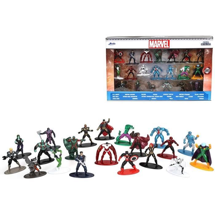 Figurines Marvel Coffret 20 pieces en métal - Jada