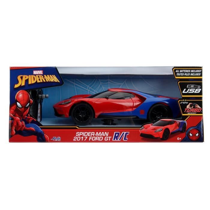 Voiture Ford GT Spiderman radiocommandée 1/16 - Simba Dickie Group