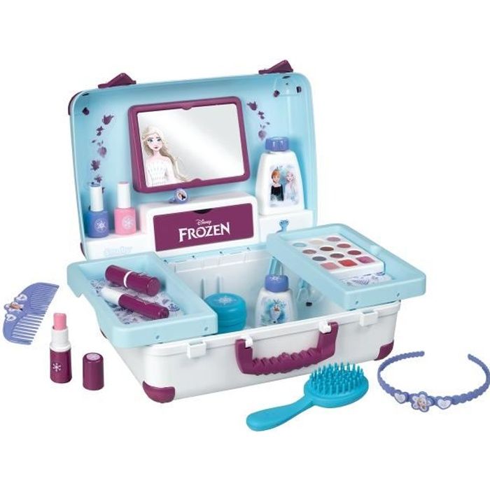 FROZEN Valise beauté - Reine des Neiges - Coiffure, onglerie, maquillage - des 3 ans