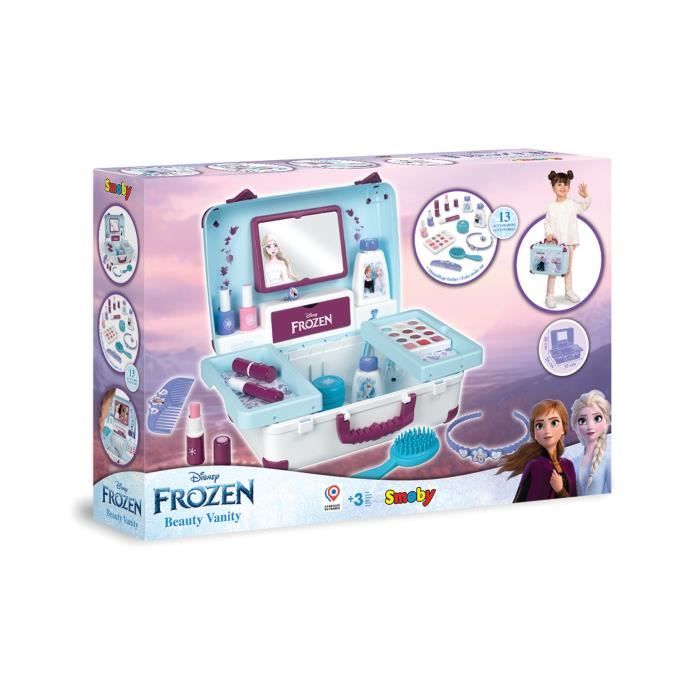 FROZEN Valise beauté - Reine des Neiges - Coiffure, onglerie, maquillage - des 3 ans