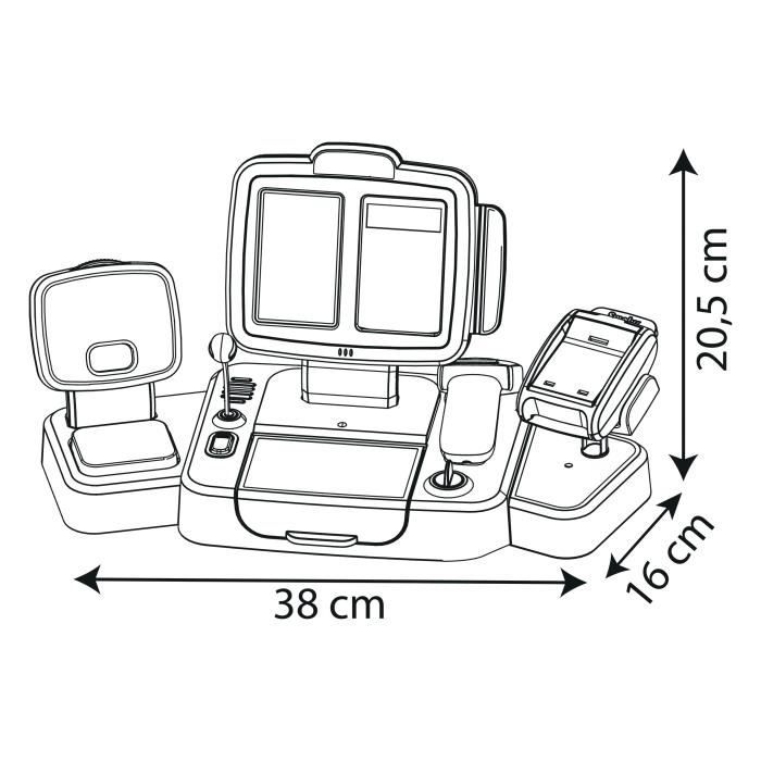 Smoby grande caisse enregistreuse - 30 accessoires inclus - des 3 ans