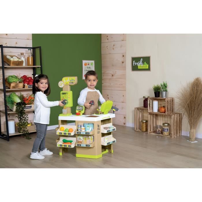 Smoby Fresh market - Marchande représentant un magasin bio - des 3 ans