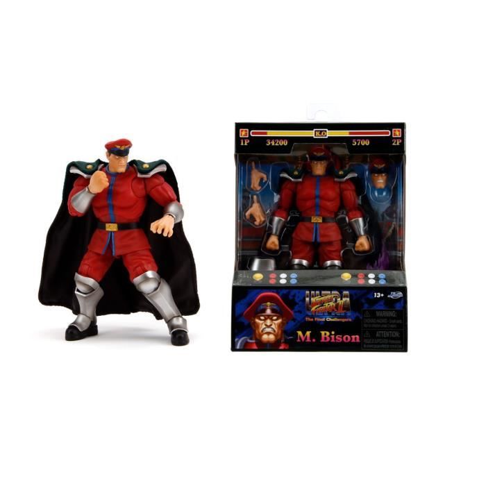 JAVA  -  Street Fighters  - Figurine articulée Bison 15cm - Accessoires - Des 8ans