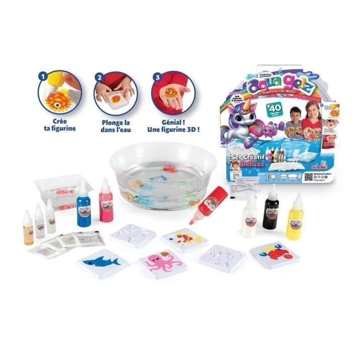 Simba - Aqua Gelz - Set Créatif Deluxe - Figurine en 3D - Kit Créatif pour enfant - Tuves de Gel - Des 8 ans