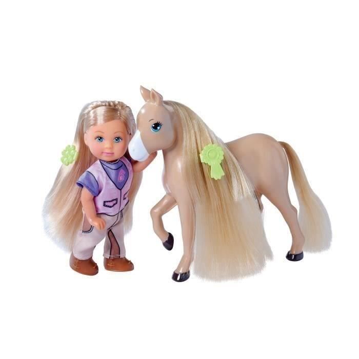 Caleche et cheval pour poupée STEFFI LOVE Evi - SILVERTORN - 12cm - Accessoires inclus