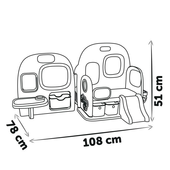 Smoby - Baby Care - Creche 5 Espaces + 27 Accessoires - Poupon jusqu'a 42 cm