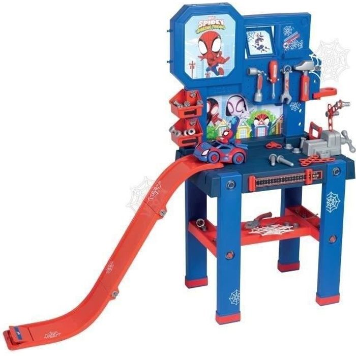 Etabli Bricolo Center Spidey - Smoby - Blanc - 4 - 3 ans - Mixte - Plastique - Intérieur - Multicolore - Enfant