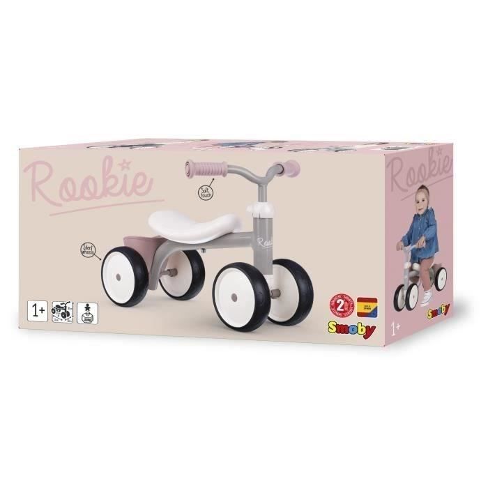 Porteur Rookie Rose en métal pour enfant des 12 mois - Smoby