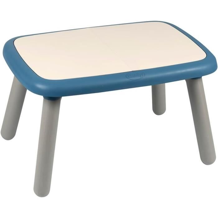 Smoby - Table enfant - Bleu - Extérieur Intérieur - Traitement Anti-UV - Fabriquer en France