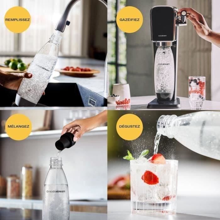 Machine a soda et eau gazeuse Sodastream ART Noire Pack Lave-Vaisselle