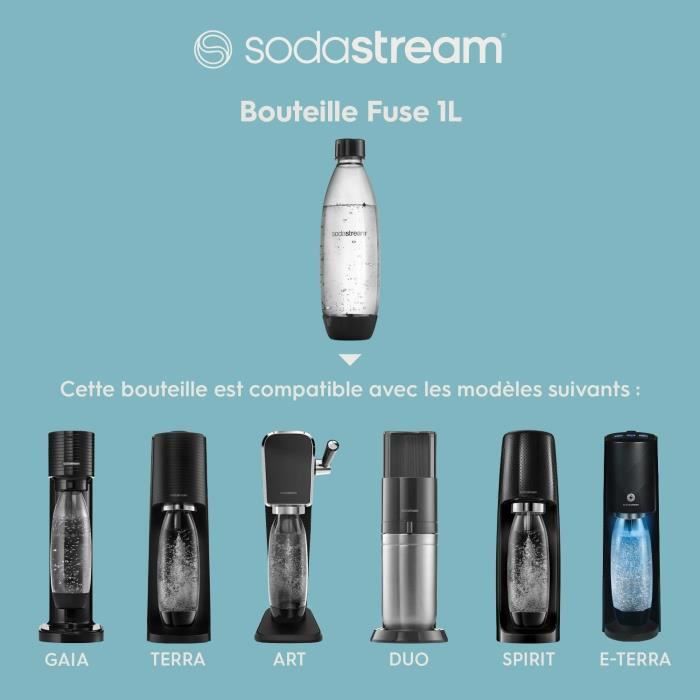 Bouteille 1L Lave-Vaisselle Fuse Métal - SODASTREAM