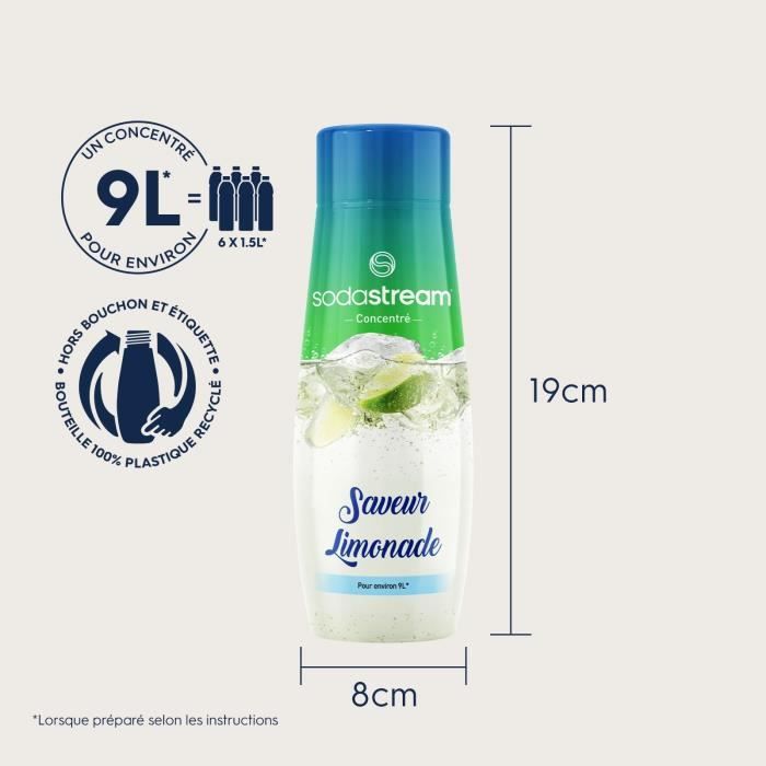 Sodastream - Lot de 6 Concentrés LIMONADE - 440ml