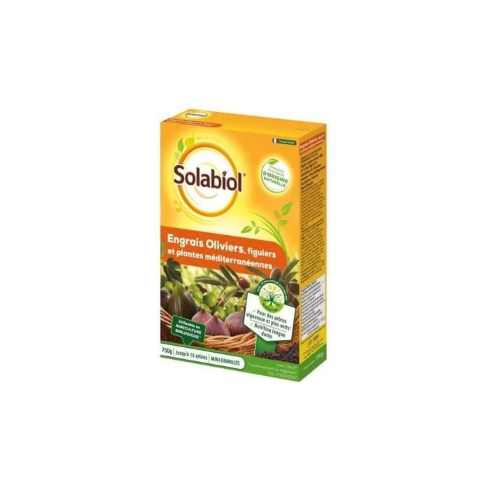 Solabiol SOLIVY750 Engrais Oliviers Et Figuiers 750 G, Utilisable en Agriculture Biologique