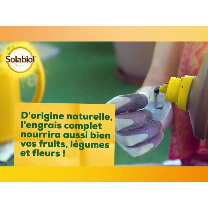 Solabiol SOLICOMP1 Engrais Complet Liquide 1L - Engrais universel | Utilisable en Agriculture Biologique