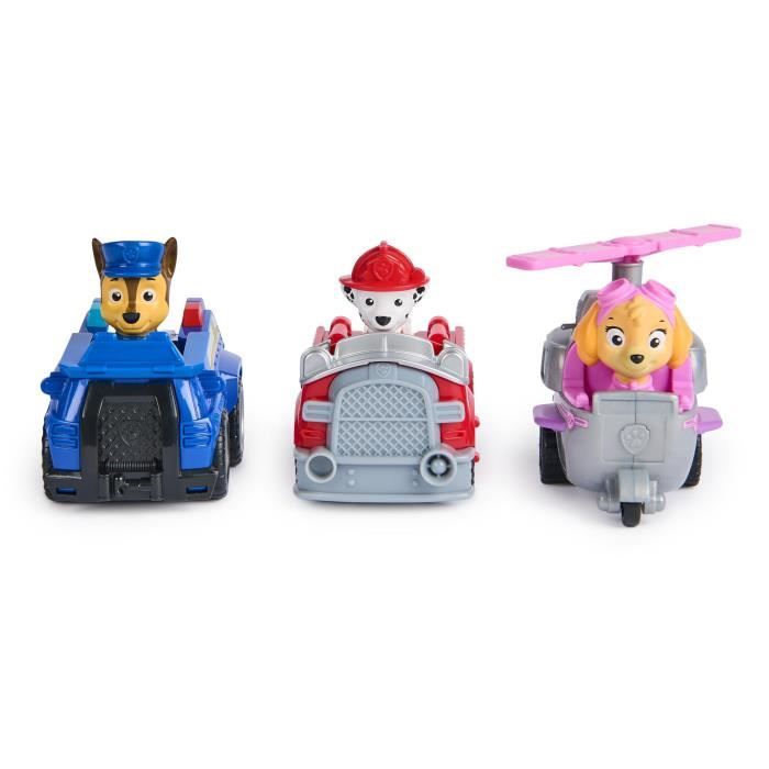 SPIN MASTER PACK DE 3 VEHICULES RETRO FRICTION La Pat' Patrouille