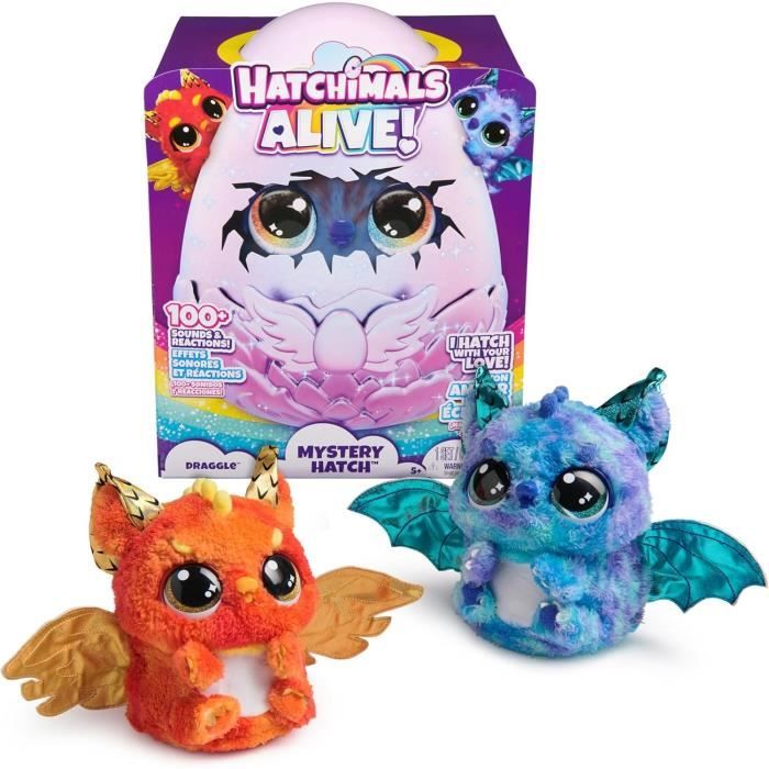 SPIN MASTER DRAGGLE HATCHIMALS ALIVE ECLOSION SECRETE