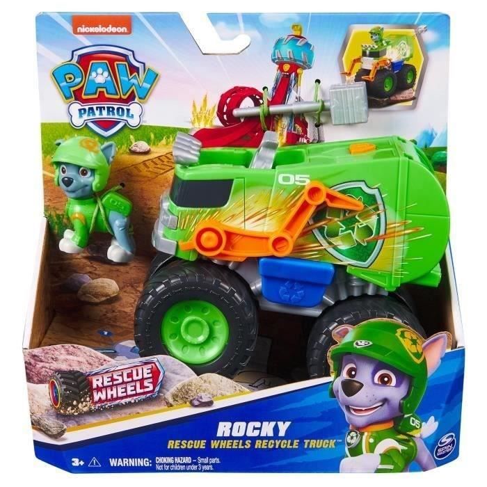 SPIN MASTER VÉHICULE + FIGURINE RESCUE WHEELS ROCKY La Pat' Patrouille