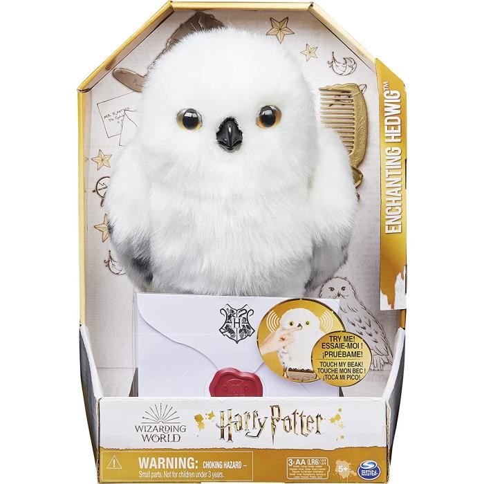 Harry Potter  Hedwige Enchantée  Peluche Interactive  Des 5 ans  30cm