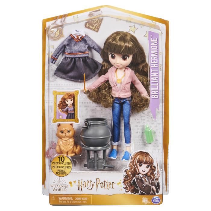 Poupée Hermione Granger 20 cm - Harry Potter - 2 tenues & 5 accessoires