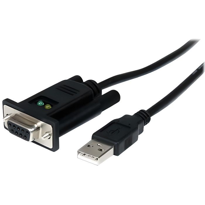 Câble adaptateur DCE USB vers série RS232 DB9 - Câble adaptateur DCE USB vers série RS232 DB9 null modem 1 port avec FTDI