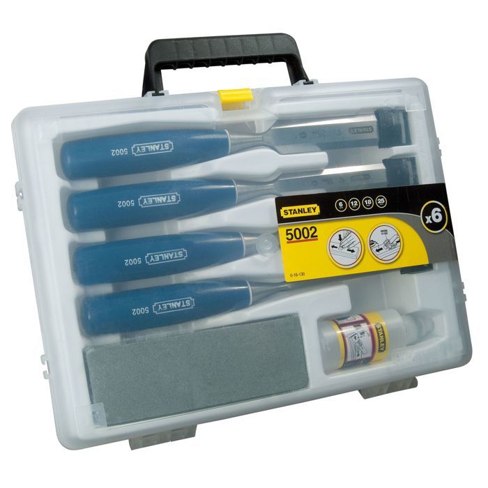 Coffret de ciseaux a bois manche ABS STANLEY - 0-16-130 - Jeu de 4 pieces