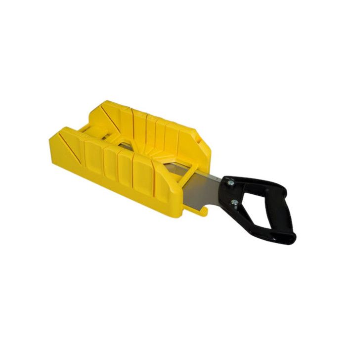 Boite a coupe Holster ABS Plastique + scie a dos integrée  STANLEY - 1-19-800 - 350 mm