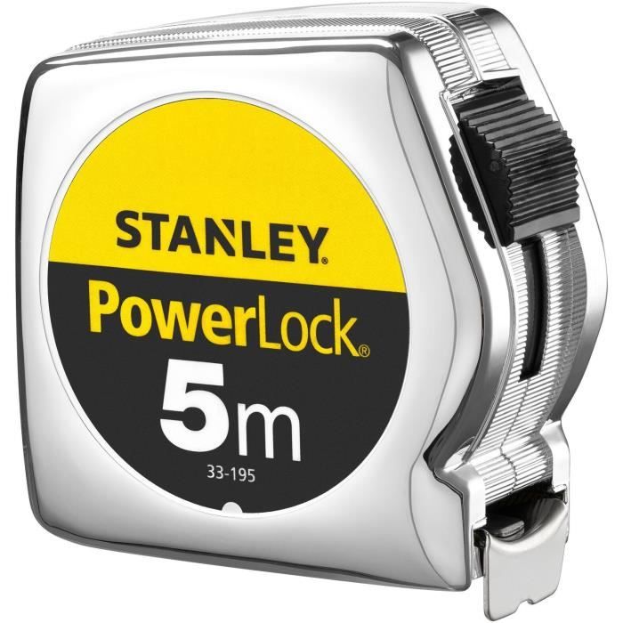 Metre a ruban - STANLEY - 1-33-195 - 5 m x 25 mm - Powerlock Classic ABS