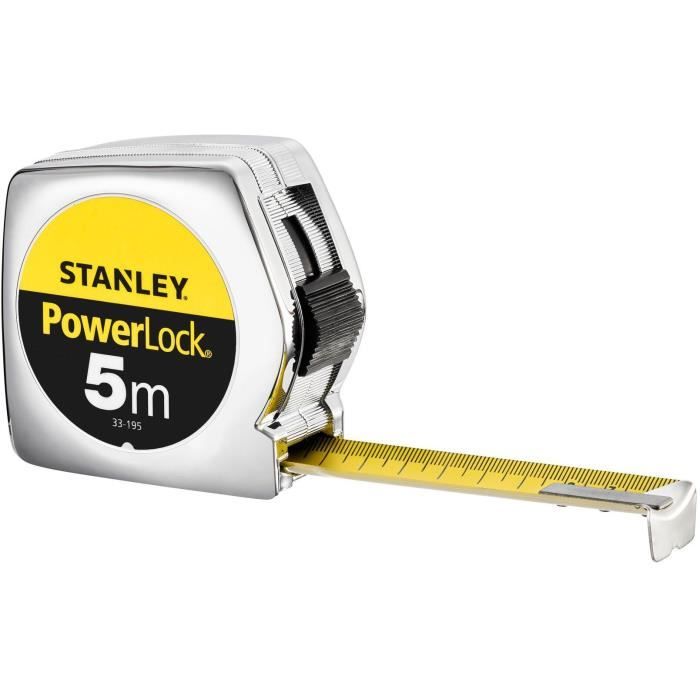 Metre a ruban - STANLEY - 1-33-195 - 5 m x 25 mm - Powerlock Classic ABS