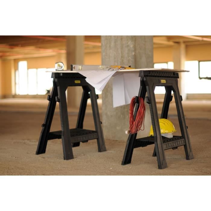 Tréteaux pliables professionnels STANLEY - STST1-70713 - Lot de 2 - 450kg