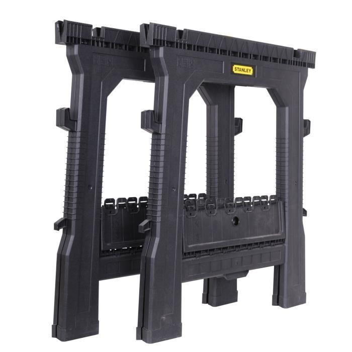 Tréteaux pliables professionnels STANLEY - STST1-70713 - Lot de 2 - 450kg