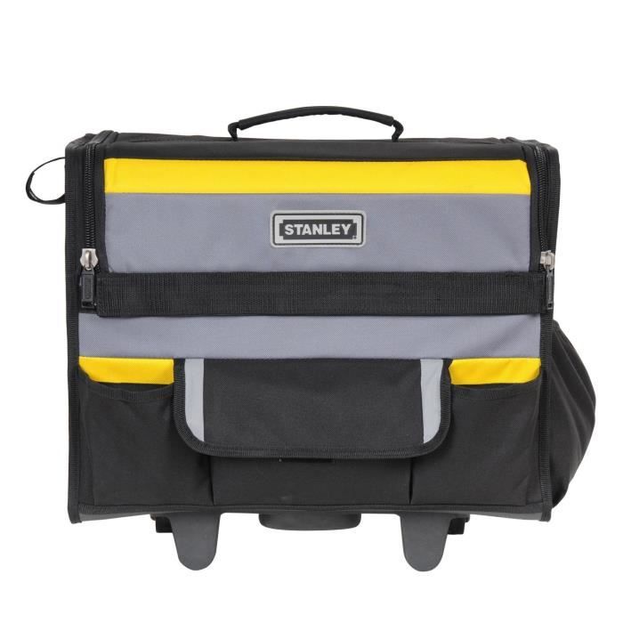 Sac a outils Softbag a roulettes STANLEY - 1-97-515 - 46 cm - Noir, Gris et Jaune - Matiere durable