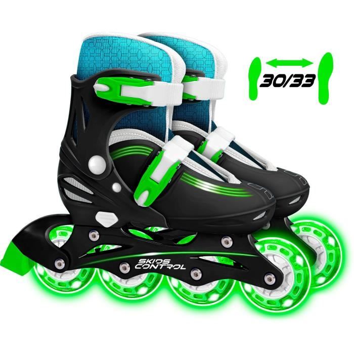 STAMP - Patins en ligne Ajustable - Roues lumineuses - Skids Control