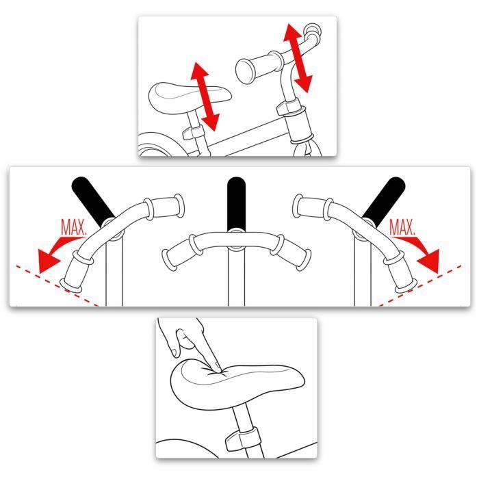 Draisienne avec repose-pieds - Vert - SKIDS CONTROL