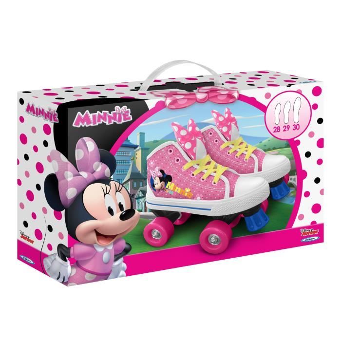 Patins a roulettes Quad - DISNEY MINNIE - Taille 28 - Fille - Roues PVC