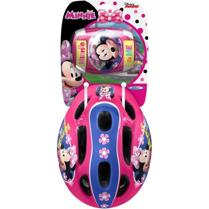 DISNEY MINNIE Combo casque + genouilleres + coudieres