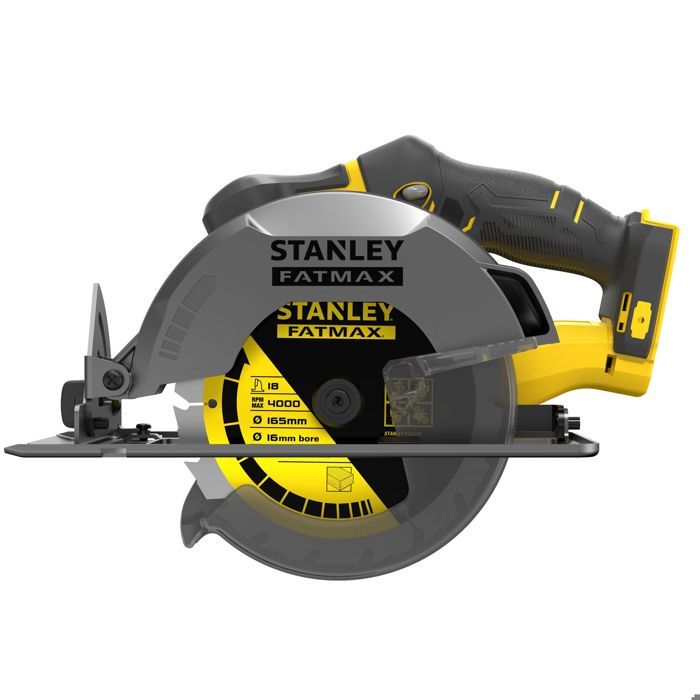 Scie Circulaire - STANLEY FATMAX V20 - SFMCS500B-XJ - 165 mm - Lithium 18V - Sans Batterie