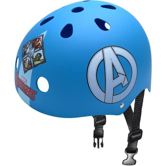 Casque Skate Avengers - STAMP - Taille 54-60 cm - Enfant - Noir