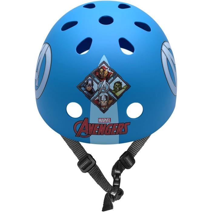 Casque Skate Avengers - STAMP - Taille 54-60 cm - Enfant - Noir