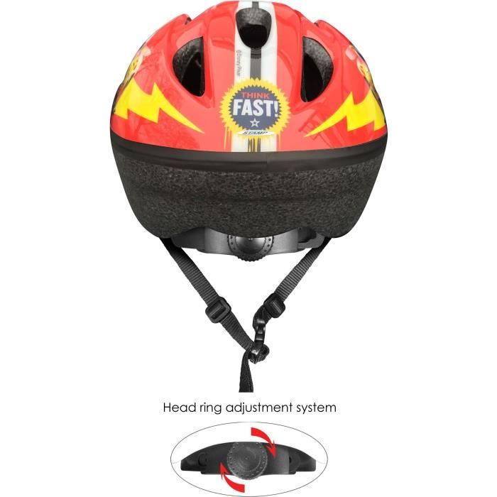 Casque ajustable CARS - STAMP - Taille XS - Rouge - Garçon