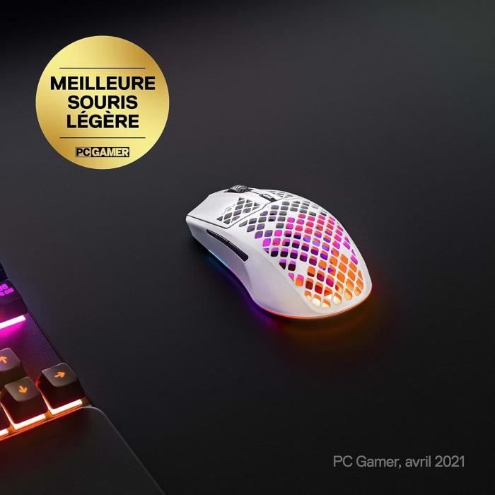 Souris Steelseries AEROX 3 WIRELESS SNOW SOURIS GAMING