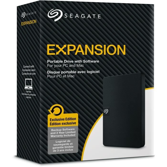 Disque Dur Externe - SEAGATE - Expansion Portable - 2 To - USB 3.0