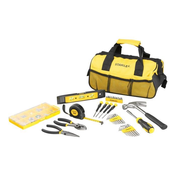 Coffret d'outils - STANLEY - STMT0-74101 - 38 pieces - Métal - Noir