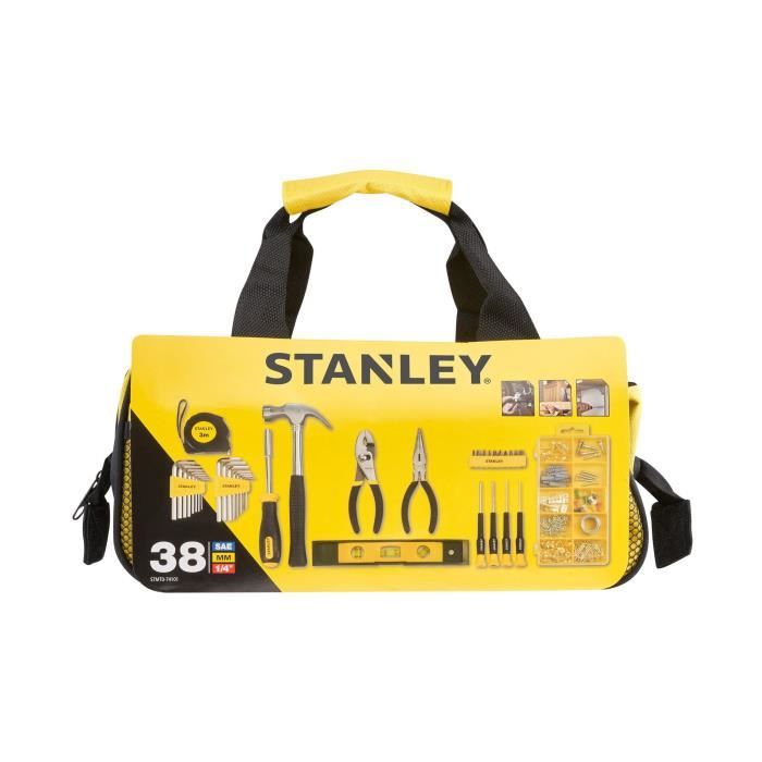 Coffret d'outils - STANLEY - STMT0-74101 - 38 pieces - Métal - Noir