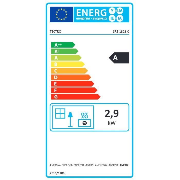 STOVER SRE 1228 C  2850 watts Poele a pétrole électronique - Détecteur de CO2 - Multiples sécurités - Ecran LCD - Silencieux