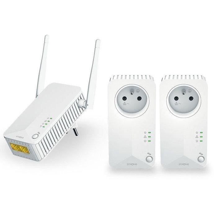 Kit CPL - STRONG - Powerline Wi-Fi 600 Triple Pack - Point d'Acces 300 MB