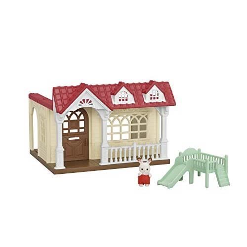 Maison miniature - SYLVANIAN FAMILIES - La Maison Framboise - Pour bébé - Marron - Rouge, marron et beige