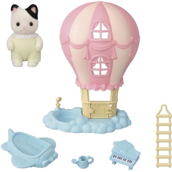 Mini-univers - SYLVANIAN FAMILIES - La montgolfiere des bébés - Rose - Pour enfants de 3 ans et plus