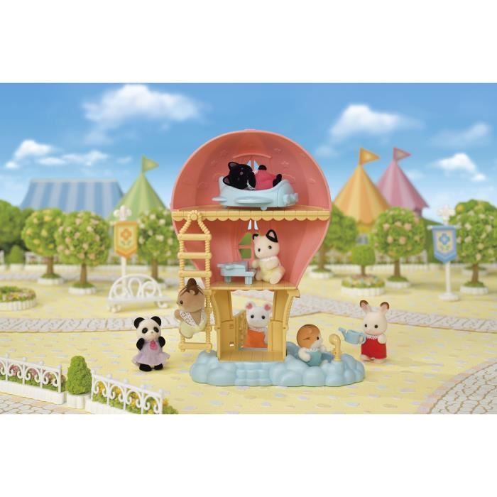 Mini-univers - SYLVANIAN FAMILIES - La montgolfiere des bébés - Rose - Pour enfants de 3 ans et plus