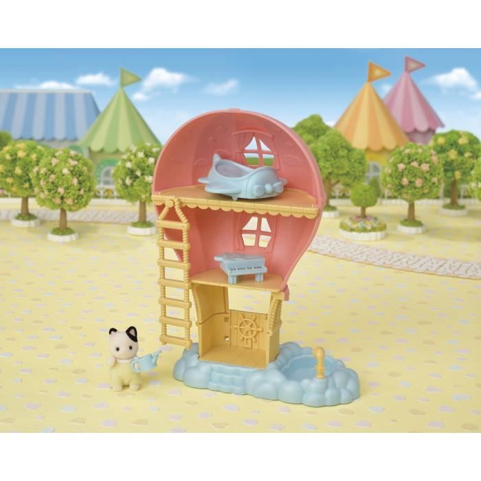 Mini-univers - SYLVANIAN FAMILIES - La montgolfiere des bébés - Rose - Pour enfants de 3 ans et plus